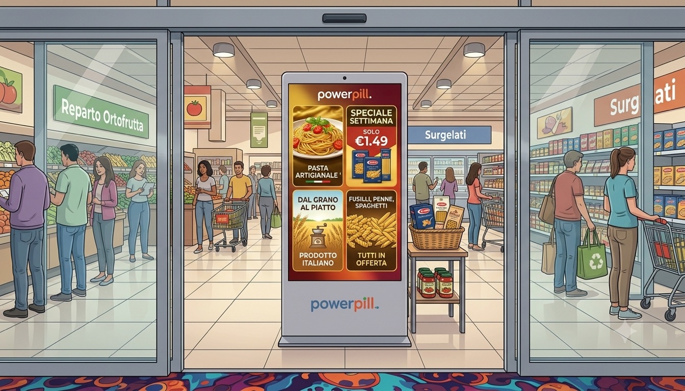 Stazione Powerpill al supermercato